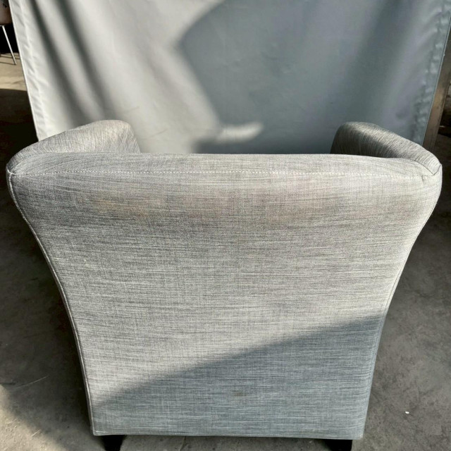 單人座布面木製沙發