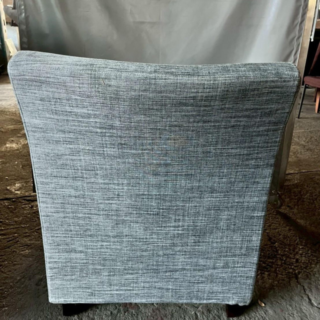 灰色布面木製沙發1人