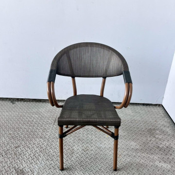 網布面鋁合金腳餐椅