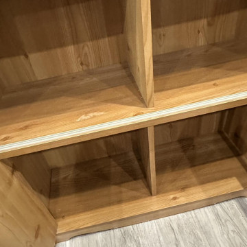 木製書櫃 三層書櫃 收納櫃 木質展示櫃