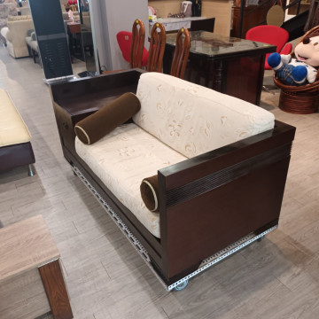 木製2人扶手沙發椅