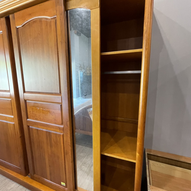 木製衣櫃2門 雙門衣櫥 簡約收納櫃 臥室衣櫃 吊衣櫃