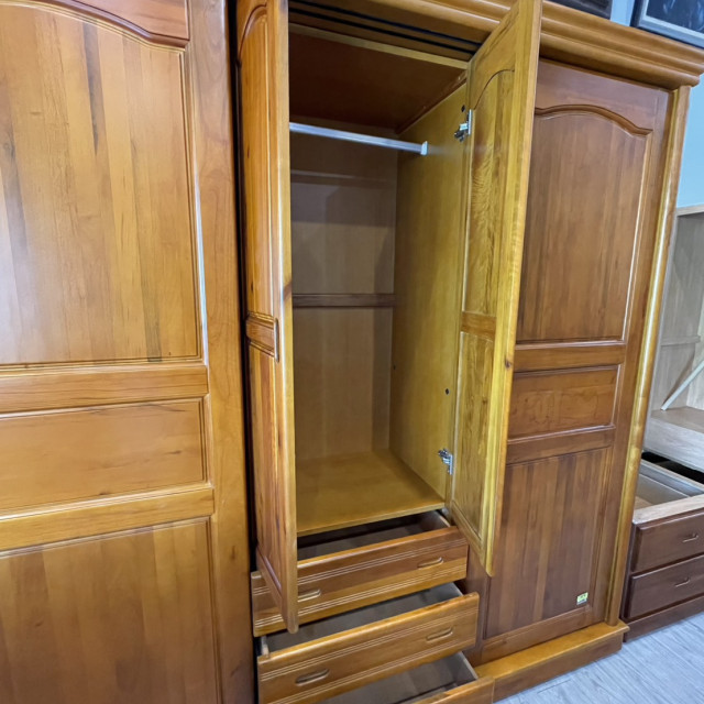 木製衣櫃2門 雙門衣櫥 簡約收納櫃 臥室衣櫃 吊衣櫃