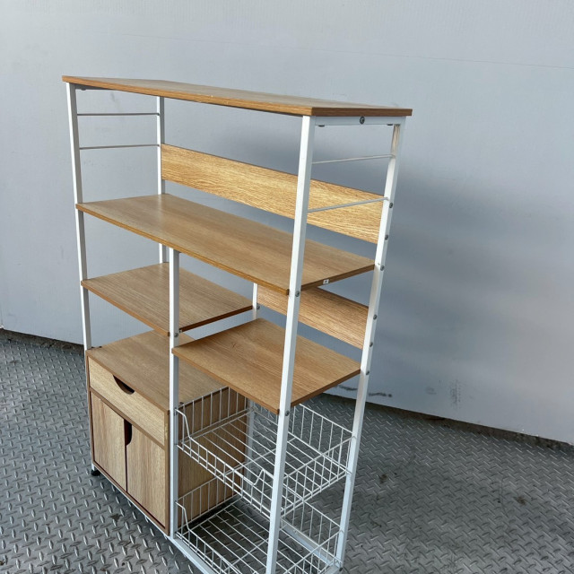 收納架多功能 多層收納架 鐵木置物架 收納層架 多功能收納櫃