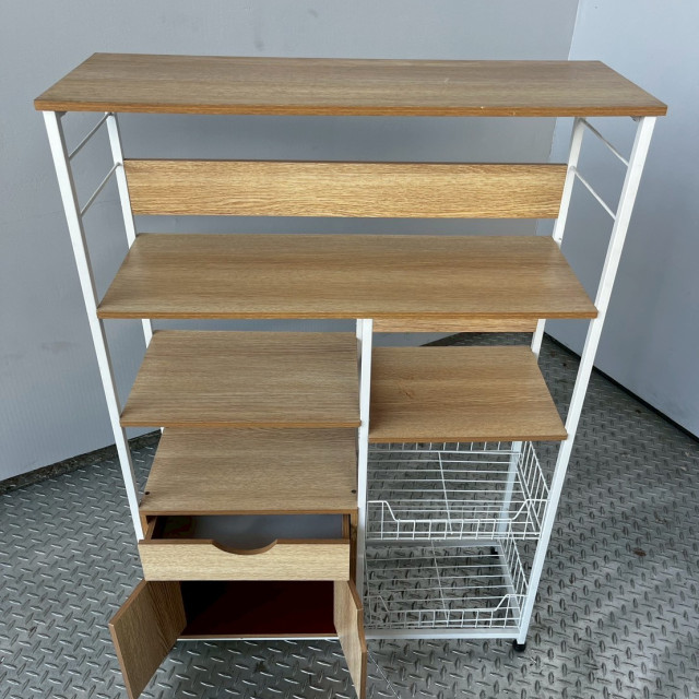 收納架多功能 多層收納架 鐵木置物架 收納層架 多功能收納櫃