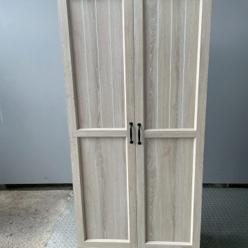 木製衣櫃2門 雙門衣櫃 衣物收納櫃 衣櫃推薦(附被櫃)