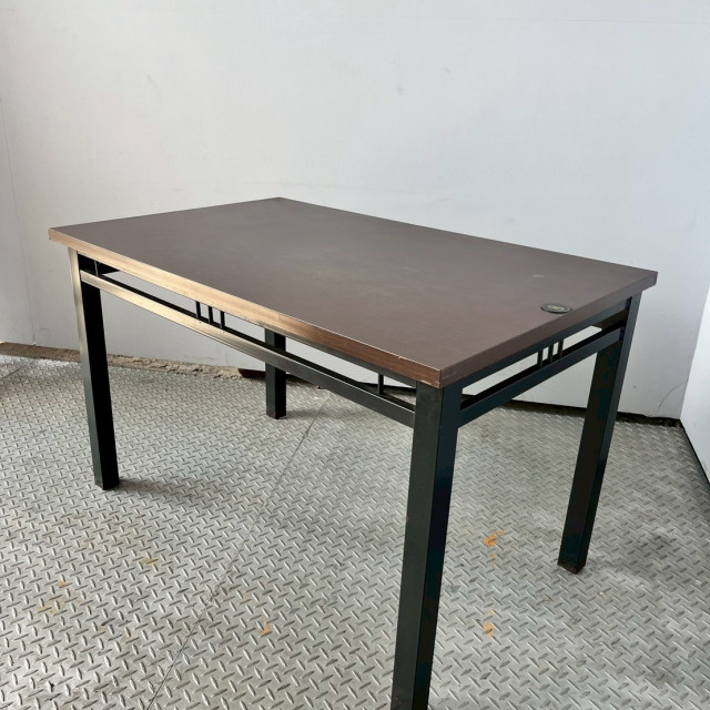 木面鐵製長餐桌 餐桌 工業風餐桌 鐵腳木桌 家用長桌 北歐風長桌