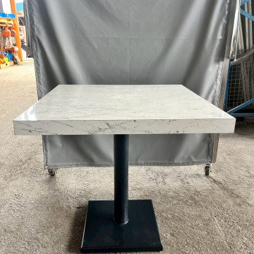 壓克力面鐵製方餐桌 方桌 餐桌 工業風壓克力餐桌