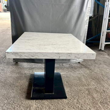 壓克力面鐵製長餐桌 工業風餐桌 長形桌 壓克力桌面餐桌