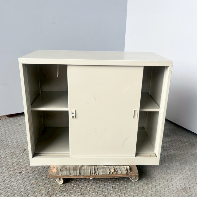 OA辦公鐵櫃2門對拉 文件櫃 檔案櫃 收納櫃 鐵櫃對拉門