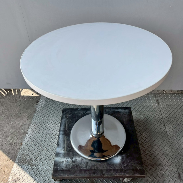 木面鐵製圓餐桌 木質圓桌 工業風餐桌 小家庭餐桌