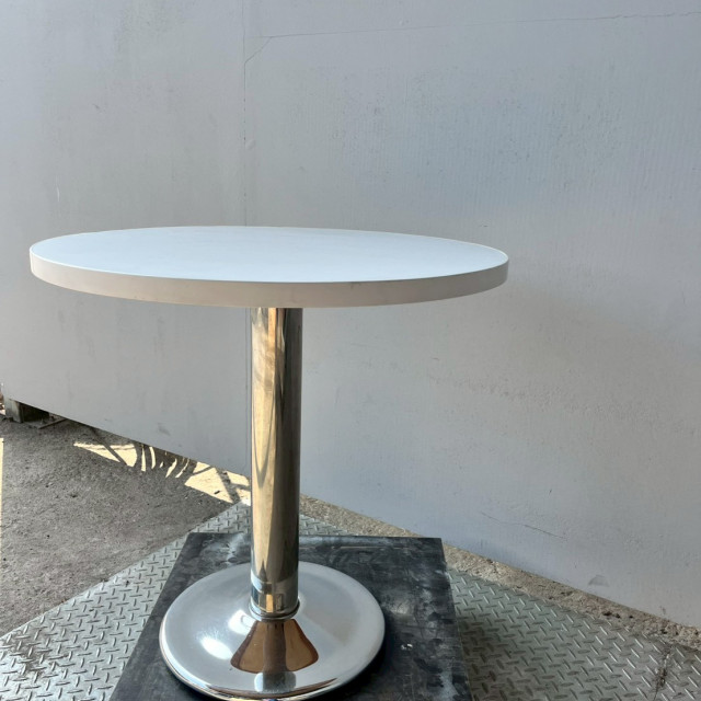 木面鐵製圓餐桌 木質圓桌 工業風餐桌 小家庭餐桌