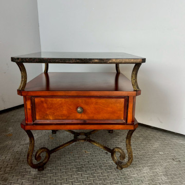 大理石面鐵製矮桌方 方形茶几 大理石桌 小矮桌