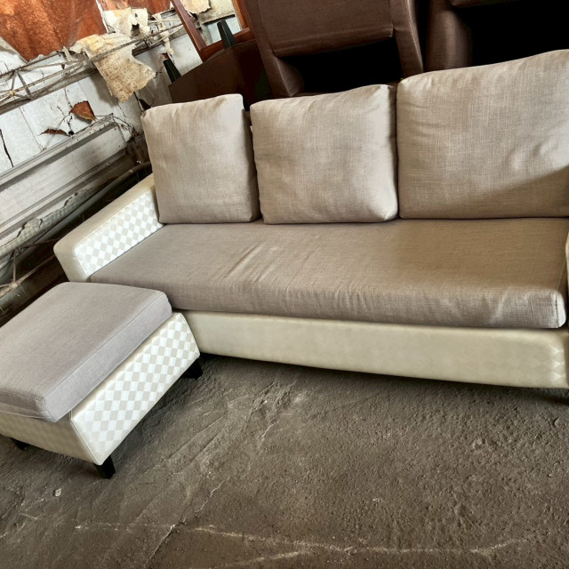 皮面木製沙發3人 三人皮沙發 實木皮沙發 工業風沙發