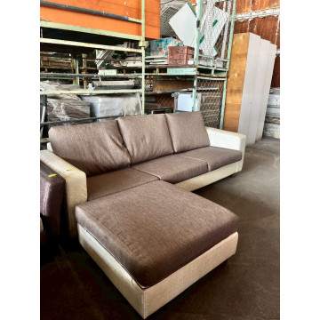 皮面鐵製沙發3人 三人位鐵皮沙發 會客沙發 簡約長條沙發