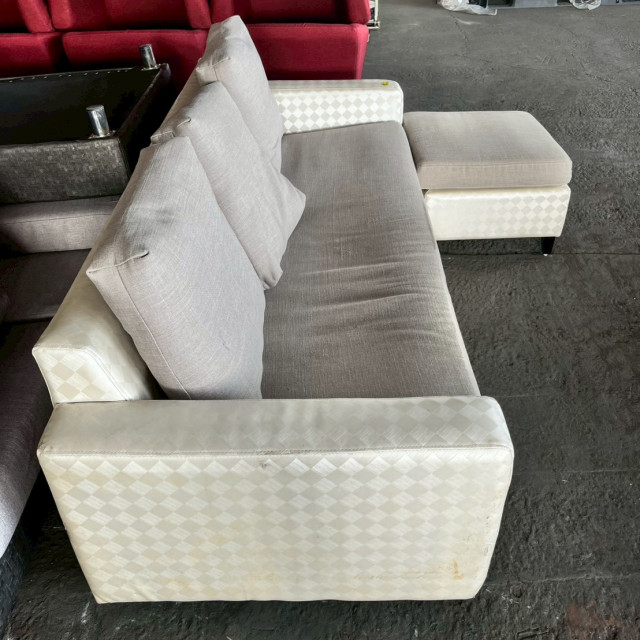 皮面木製沙發3人 實木底座皮沙發 復古皮沙發 三人位皮椅