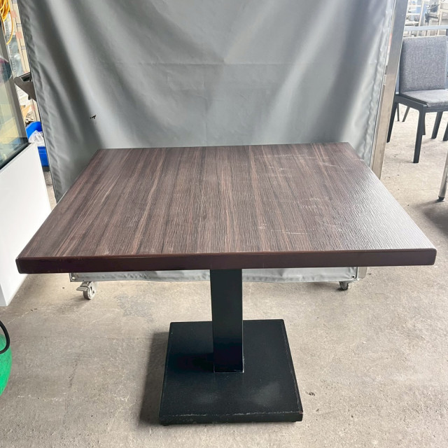 木面鐵製長餐桌 工業風餐桌