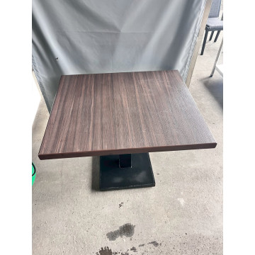 木面鐵製長餐桌 工業風餐桌