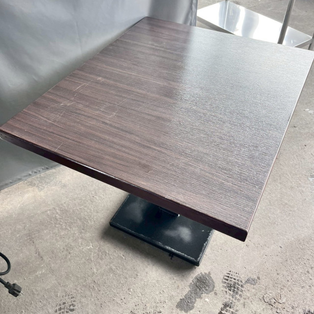 木面鐵製長餐桌 工業風餐桌