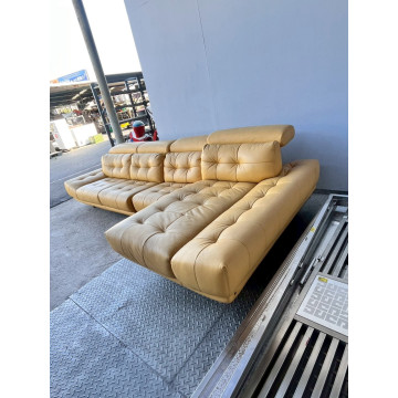 皮面鐵製沙發4人 四人長排沙發 皮面長條椅 公共排椅