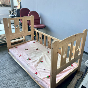 嬰兒床木製 實木寶寶床 兒童床 嬰兒搖籃床 原木嬰兒床
