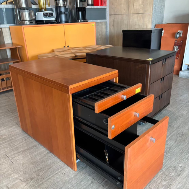 木製3抽櫃 收納櫃 文件櫃