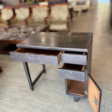 老傢俱 木書桌 2小抽1櫃 復古桌 木製書桌