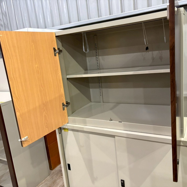 OA辦公鐵櫃2門對開 雙層 文件櫃 鐵櫃 收納櫃 對開門櫃