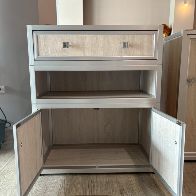 櫥櫃架鋁製 1抽2門 廚櫃 置物櫃 收納櫃 廚房櫃