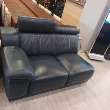 扶手沙發L型(皮面黑色)